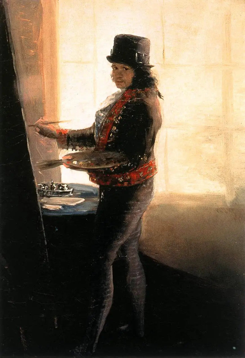 Itseportraiitti ateljeessa - Francisco de Goya