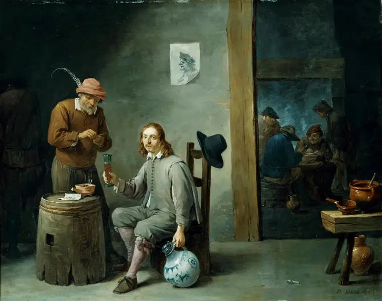 autoporträtti kabareessa - David Teniers nuorempi