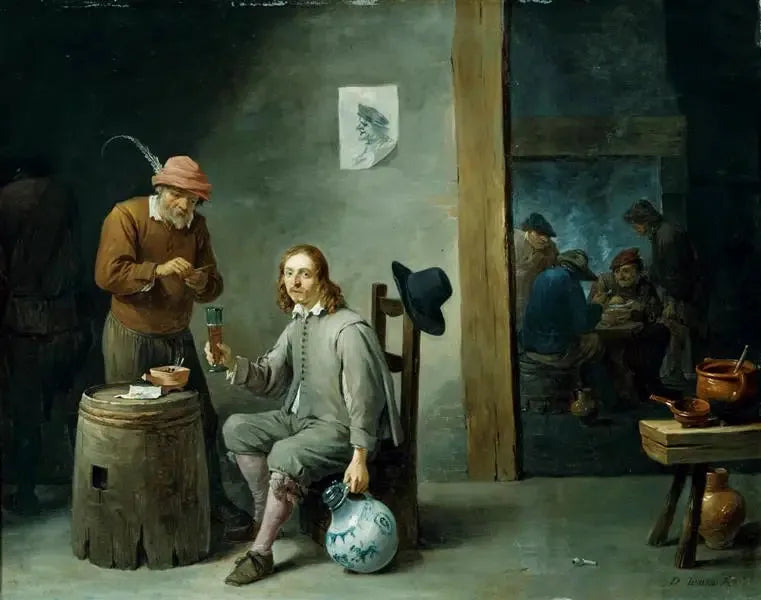 autoporträtti kabareessa - David Teniers nuorempi
