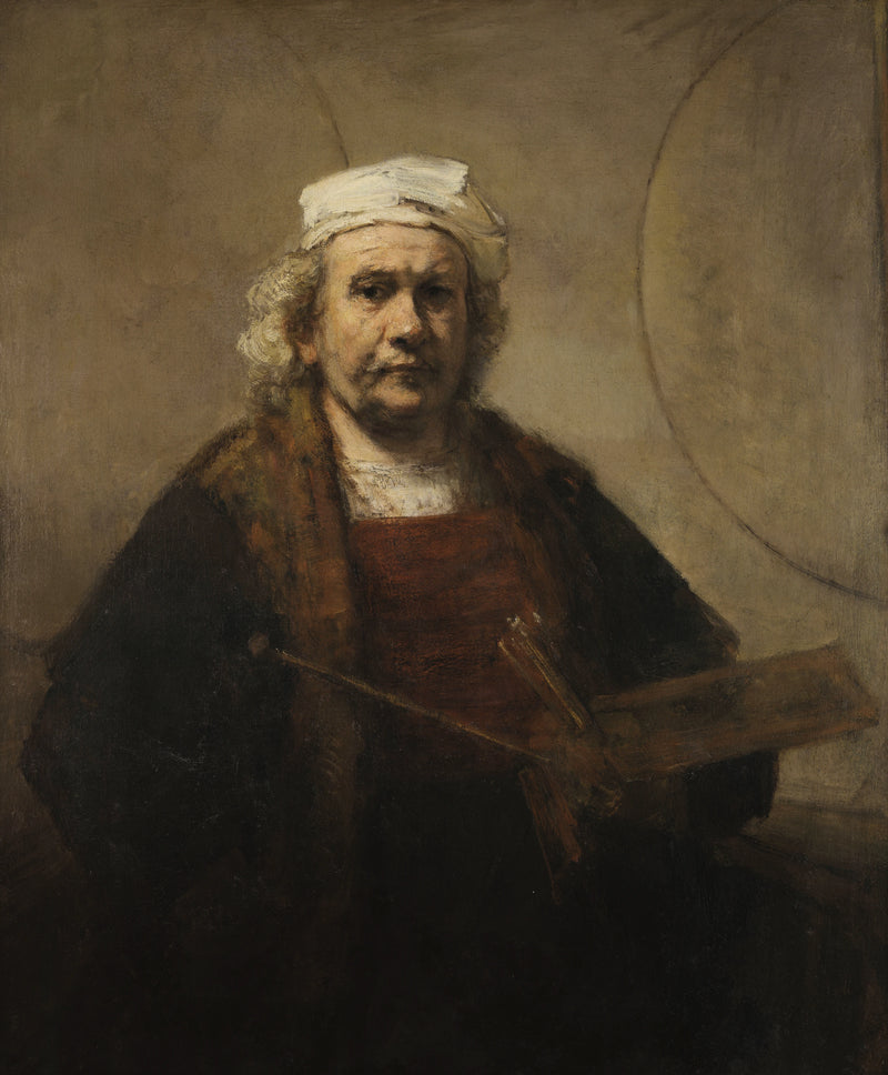 Itsepotretti kahdella ympyrällä - Rembrandt