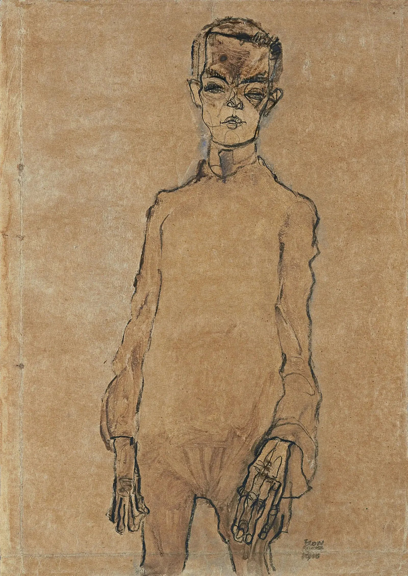 Itsepotretti - Egon Schiele