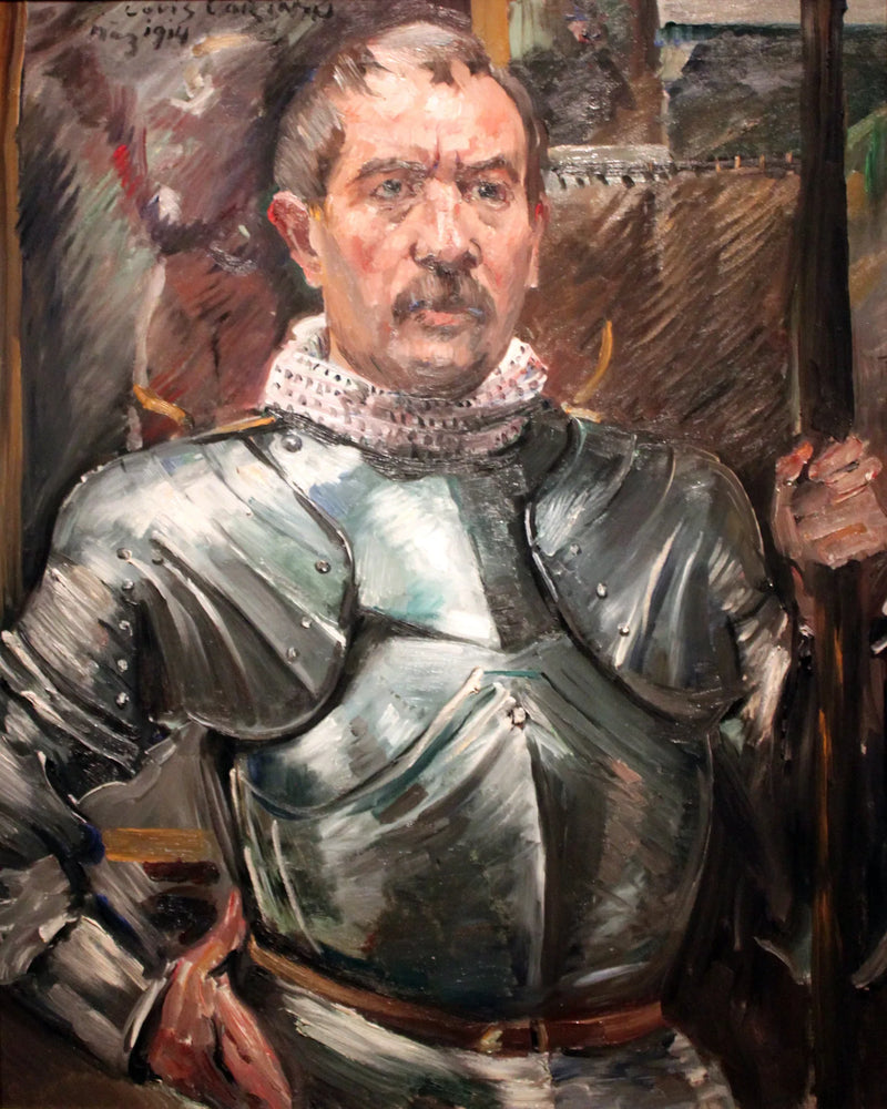 Omakuva haarniskoissa - Lovis Corinth