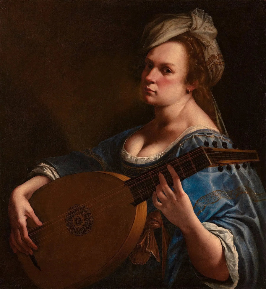Itsekuvaus kitaransoittoilmaisijana - Artemisia Gentileschi