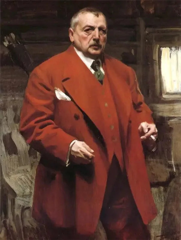 Itsekuvaus punaisessa - Anders Zorn