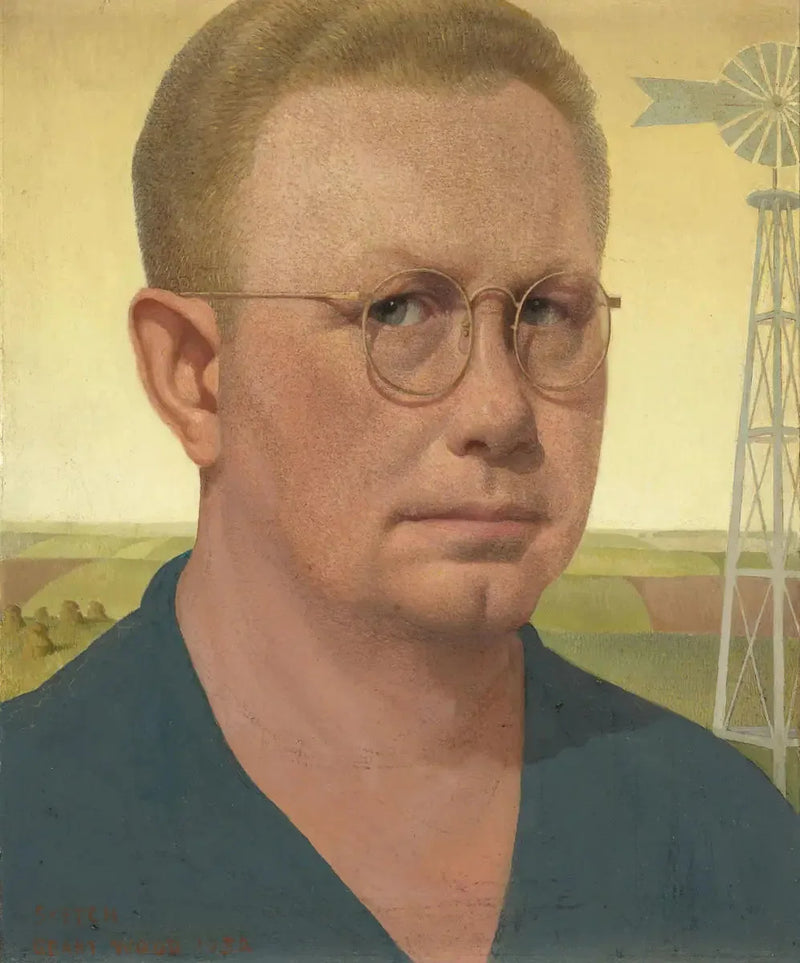 Itsekuvaus - Grant Wood