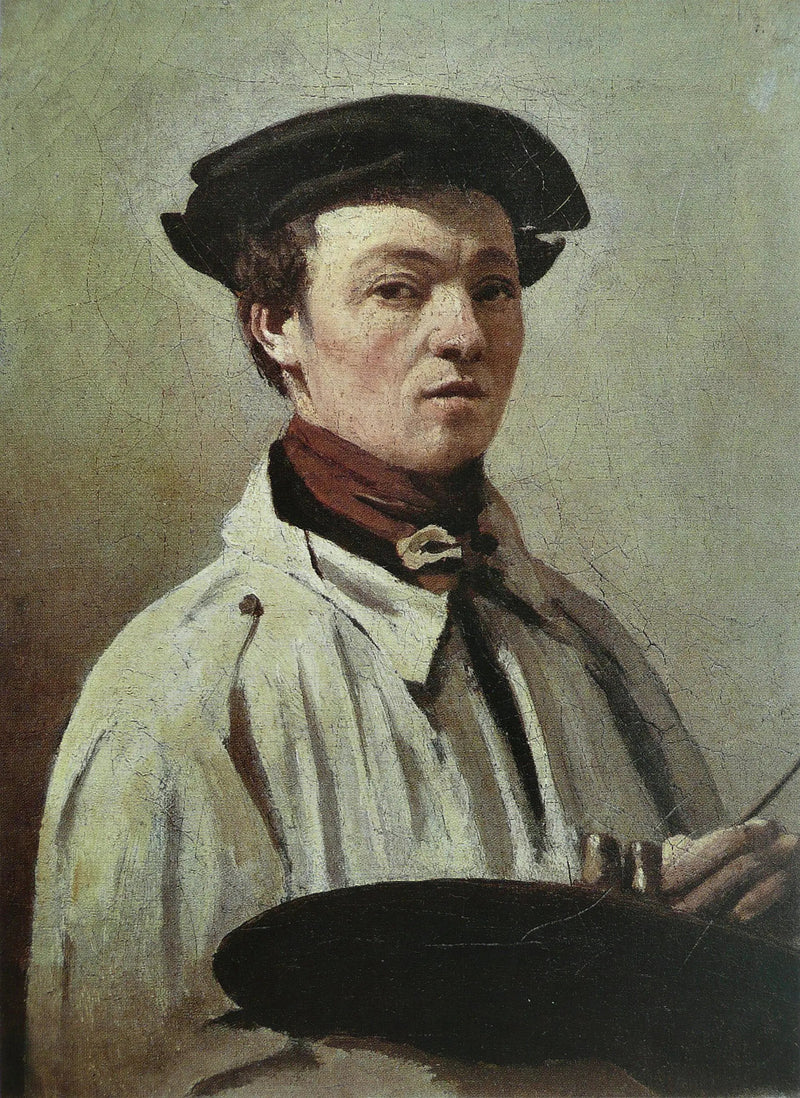 Itsekuva, paletti kädessä - Jean-Baptiste Camille Corot