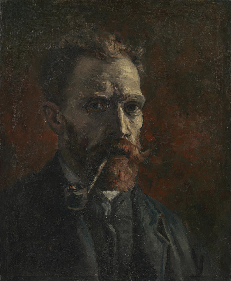 Omakuva piippu suussa - Vincent van Gogh