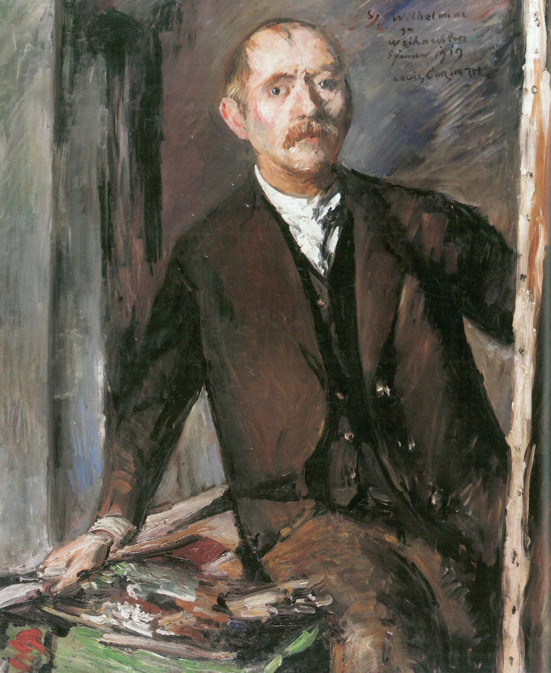 Omakuva maalaustelineellä - Lovis Corinth