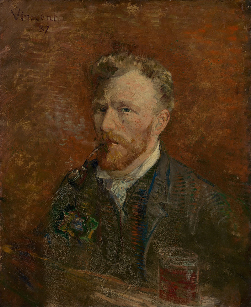 Itseportraiitti lasin kanssa - Vincent van Gogh