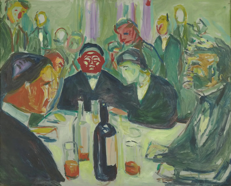 Pöydän ympärillä - Edvard Munch