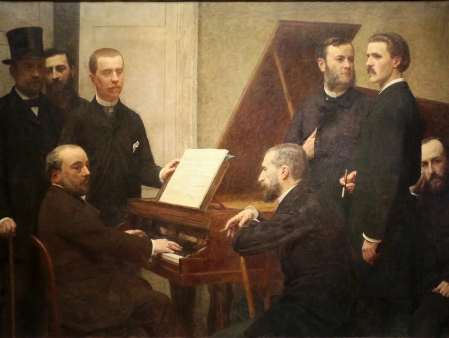 Pianon ympärillä - Henri Fantin-Latour