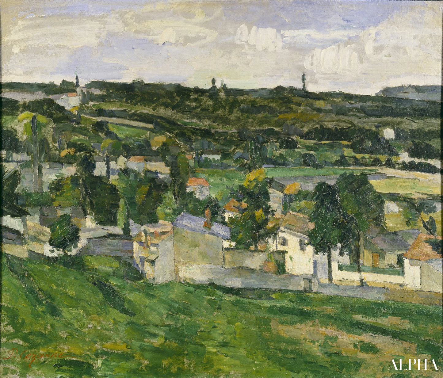 Auvers sur Oise - Paul Cézanne - Korkealaatuiset taulujen ja maalauksien reproduktiot
