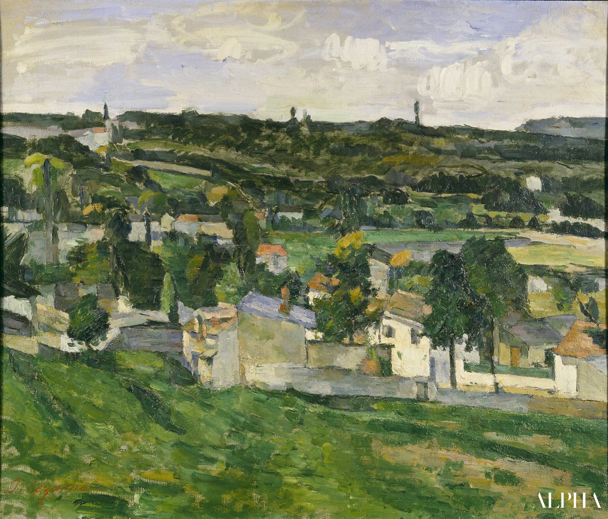 Auvers sur Oise - Paul Cézanne - Korkealaatuiset taulujen ja maalauksien reproduktiot