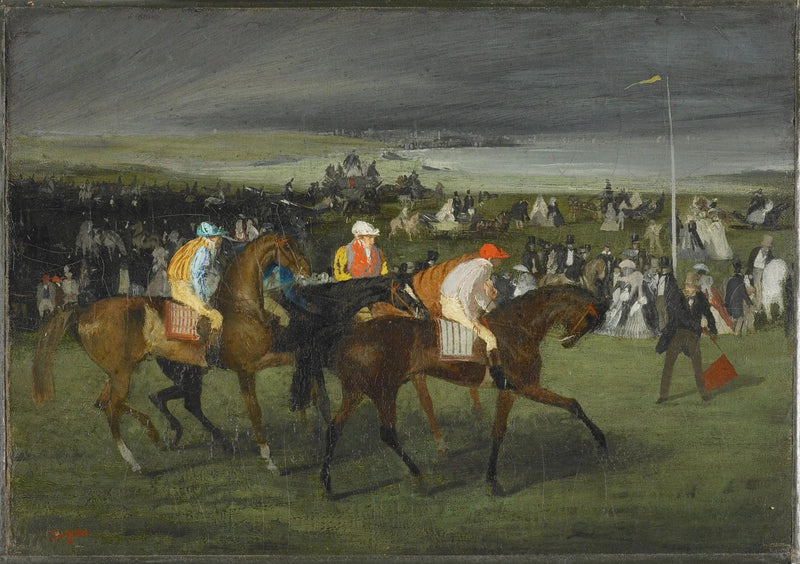 Kilpailuissa, lähtö - Edgar Degas