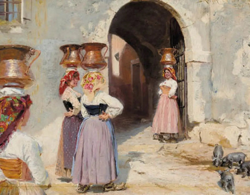 Civita d'Antinon porteilla. - Peder Severin Krøyer