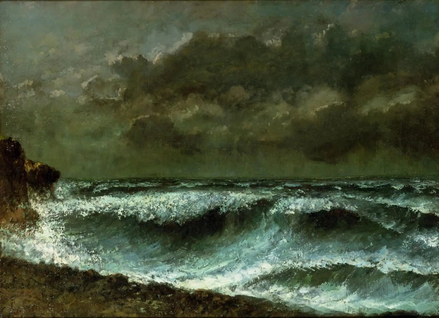 Ennen myrskyä horisontissa - Gustave Courbet