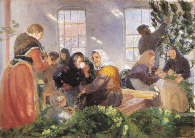 Ennen kuninkaan saapumista - Anna Ancher