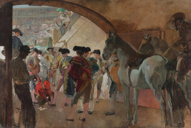 Ennen härkätaistelua - Joaquín Sorolla