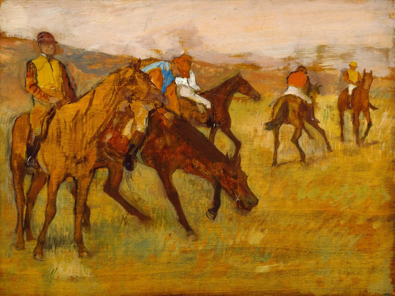 Ennen kilpailua - Edgar Degas
