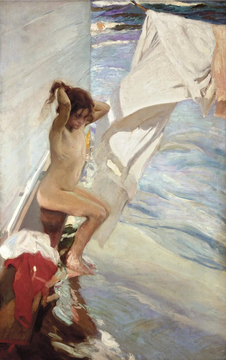 Ennen kylpyä - Joaquín Sorolla