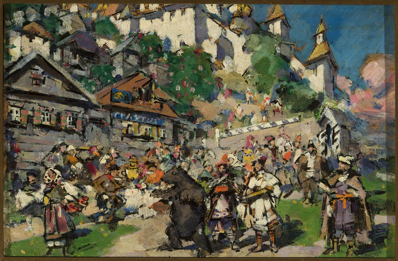 Karhujen kanssa Siperiassa - Konstantin Korovin