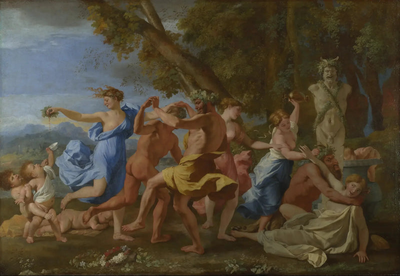 Bacchanale ennen termiä - Nicolas Poussin