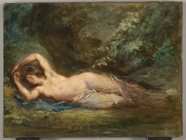 Unelias bacchantti maisemassa - Eugène Delacroix