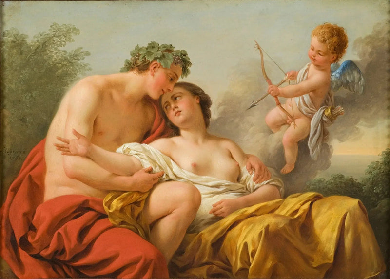 Bacchus ja Ariane - Louis Jean François Lagrenée