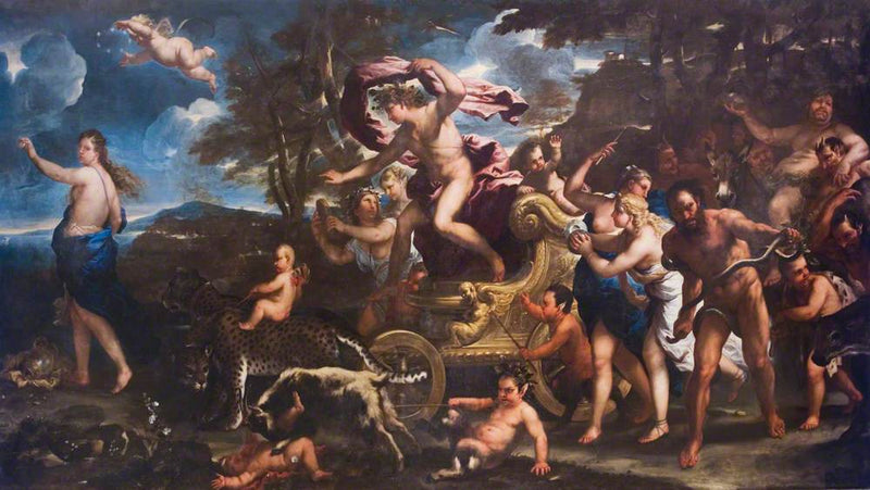 Bacchus ja Ariadne - Luca Giordano