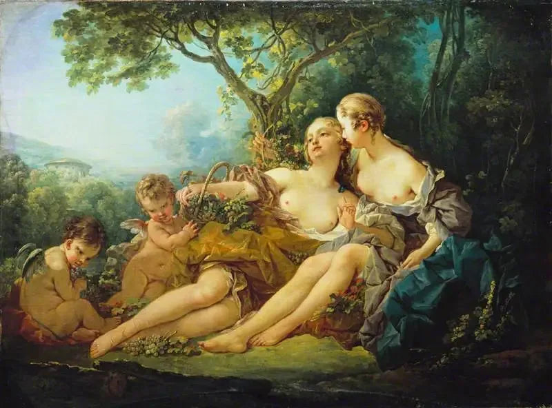 Bacchus ja Érigone - François Boucher