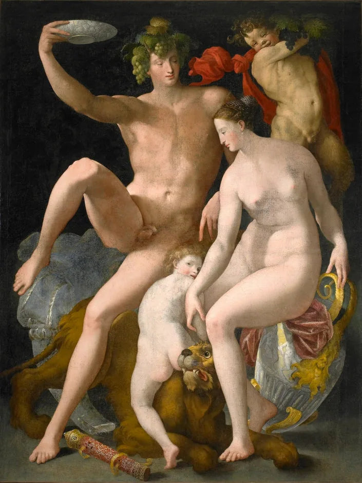 Bacchus, Venus ja Rakkaus - Rosso Fiorentino