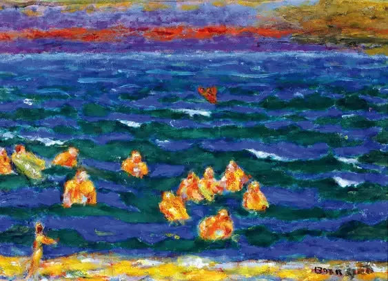 Uimareita päivän päätteeksi - Pierre Bonnard