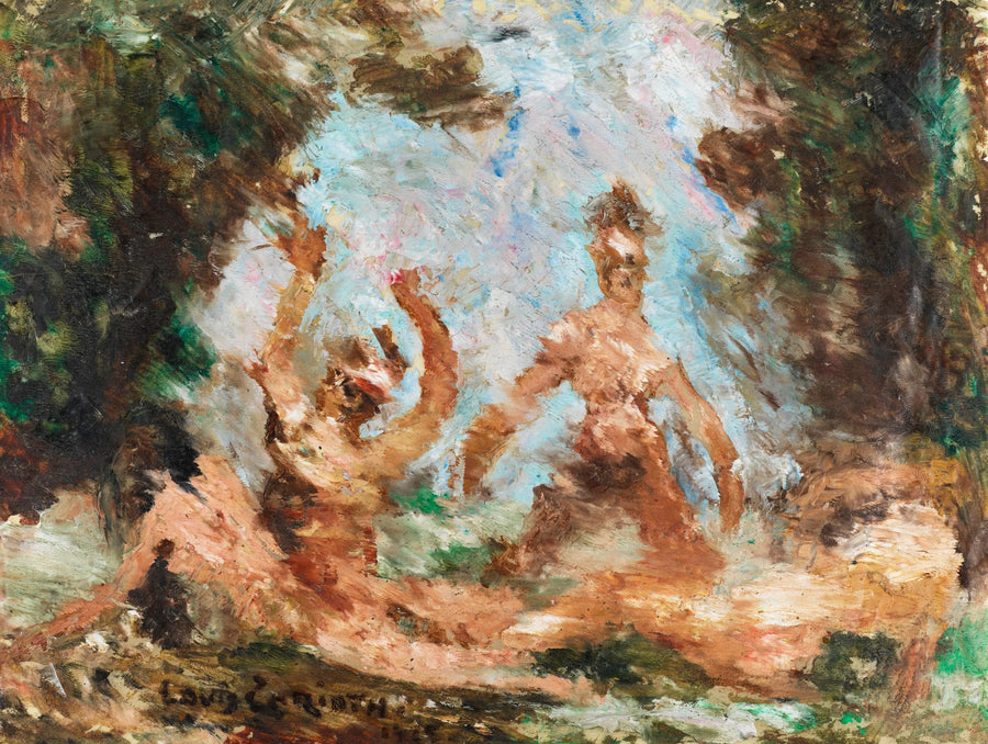 Ulkona kylpevät - Lovis Corinth