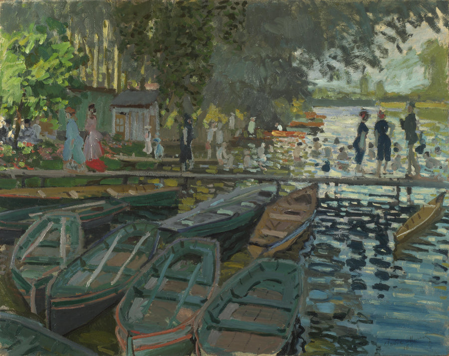 Kylpylät La Grenouillère W135 - Claude Monet
