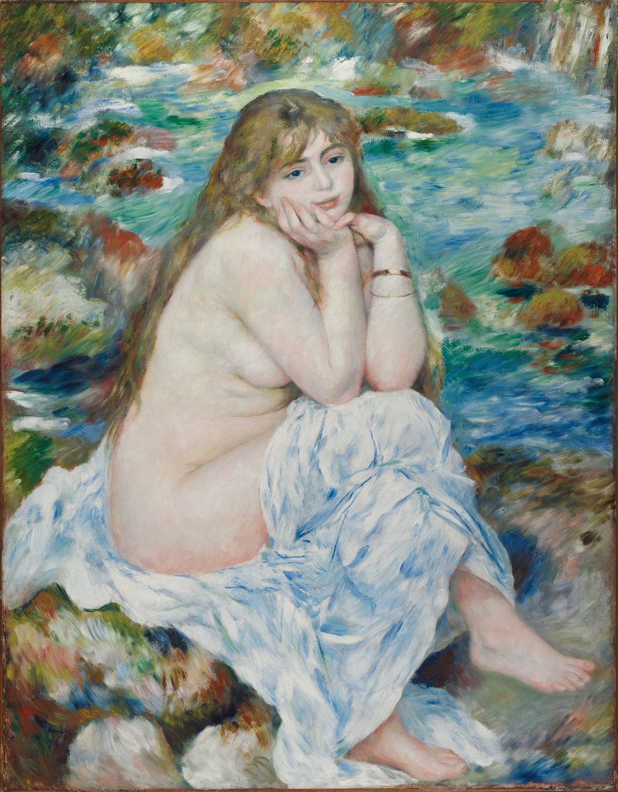 Istuva uimari - Pierre-Auguste Renoir