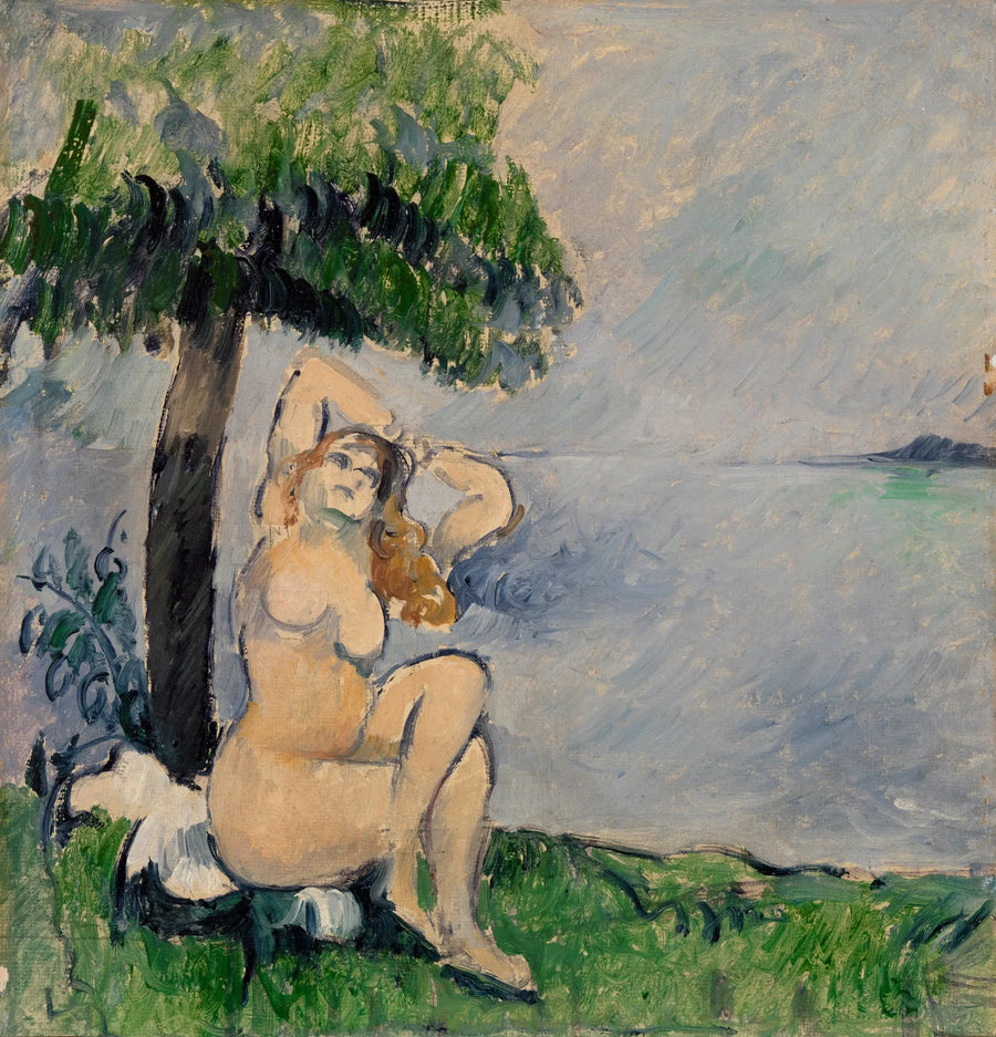 Uimari meren rannalla - Paul Cézanne