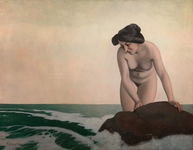 Baignarinna kalliossa - Félix Vallotton
