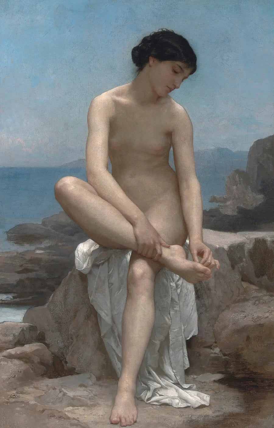 Kylpijä - Bouguereau