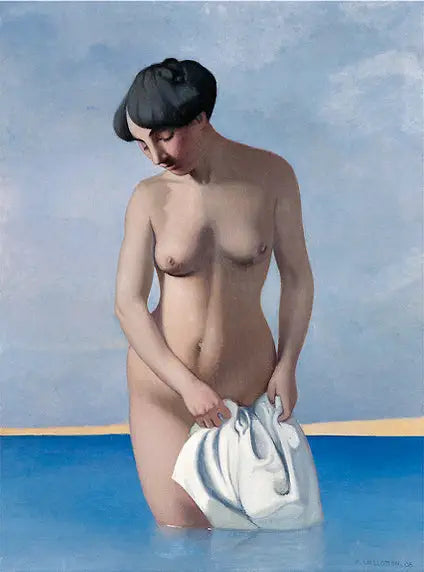 Kasvomaalaus, harmaa tausta - Félix Vallotton