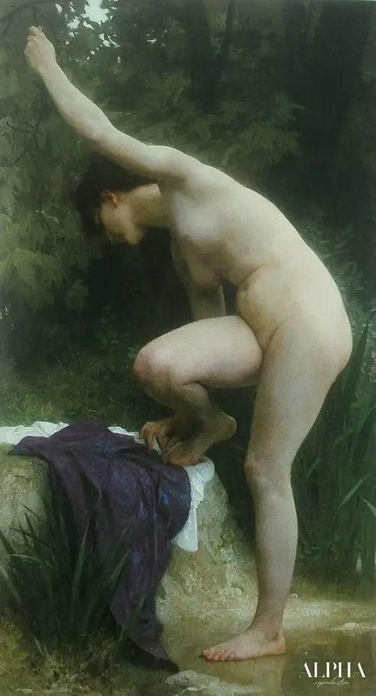 Bather de William Bouguereau - Reproductions de tableaux et peintures haut de gamme