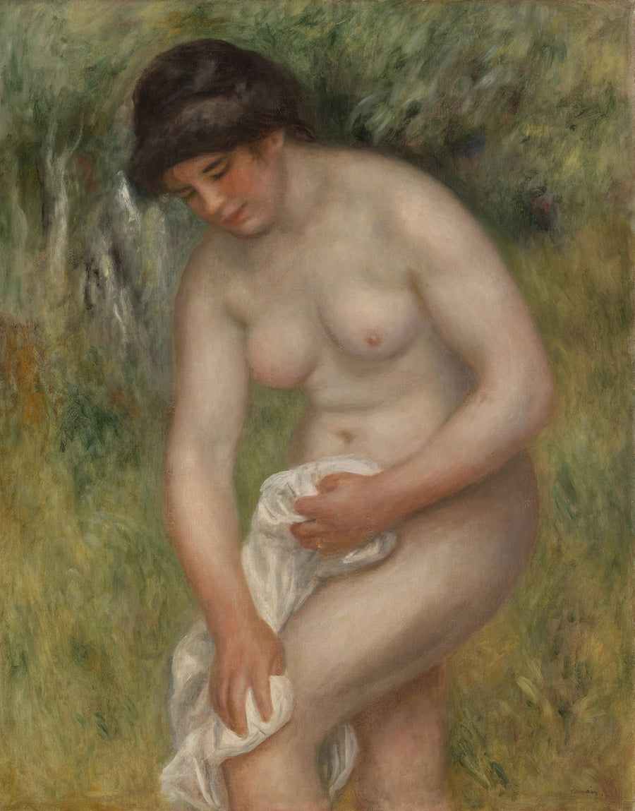 Kuivuva uimari (Uimari, joka pyyhkii itseään) - Pierre-Auguste Renoir
