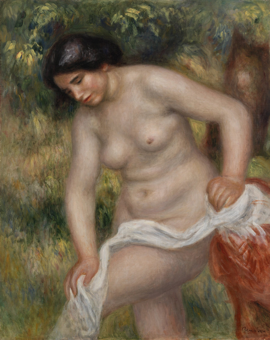 Kuivuva uimari (Uimari, joka pyyhkii itseään) - Pierre-Auguste Renoir