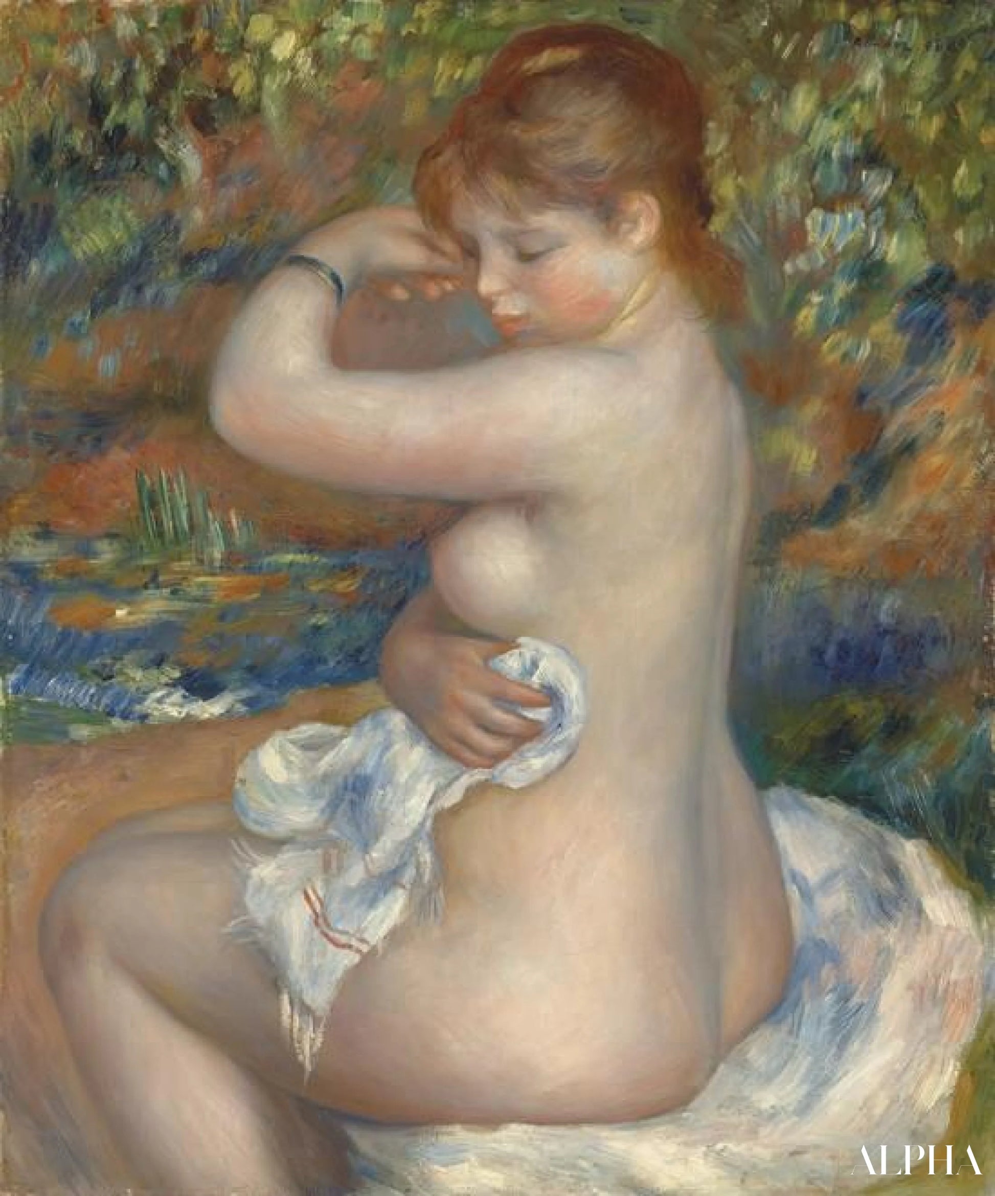 Uimari - Pierre-Auguste Renoir - Korkealaatuiset taulujen ja maalauksien reproduktiot