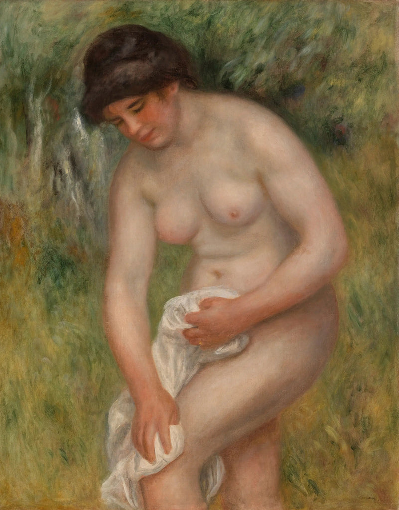 Kuivuva uimari (Uimari, joka pyyhkii itseään) - Pierre-Auguste Renoir