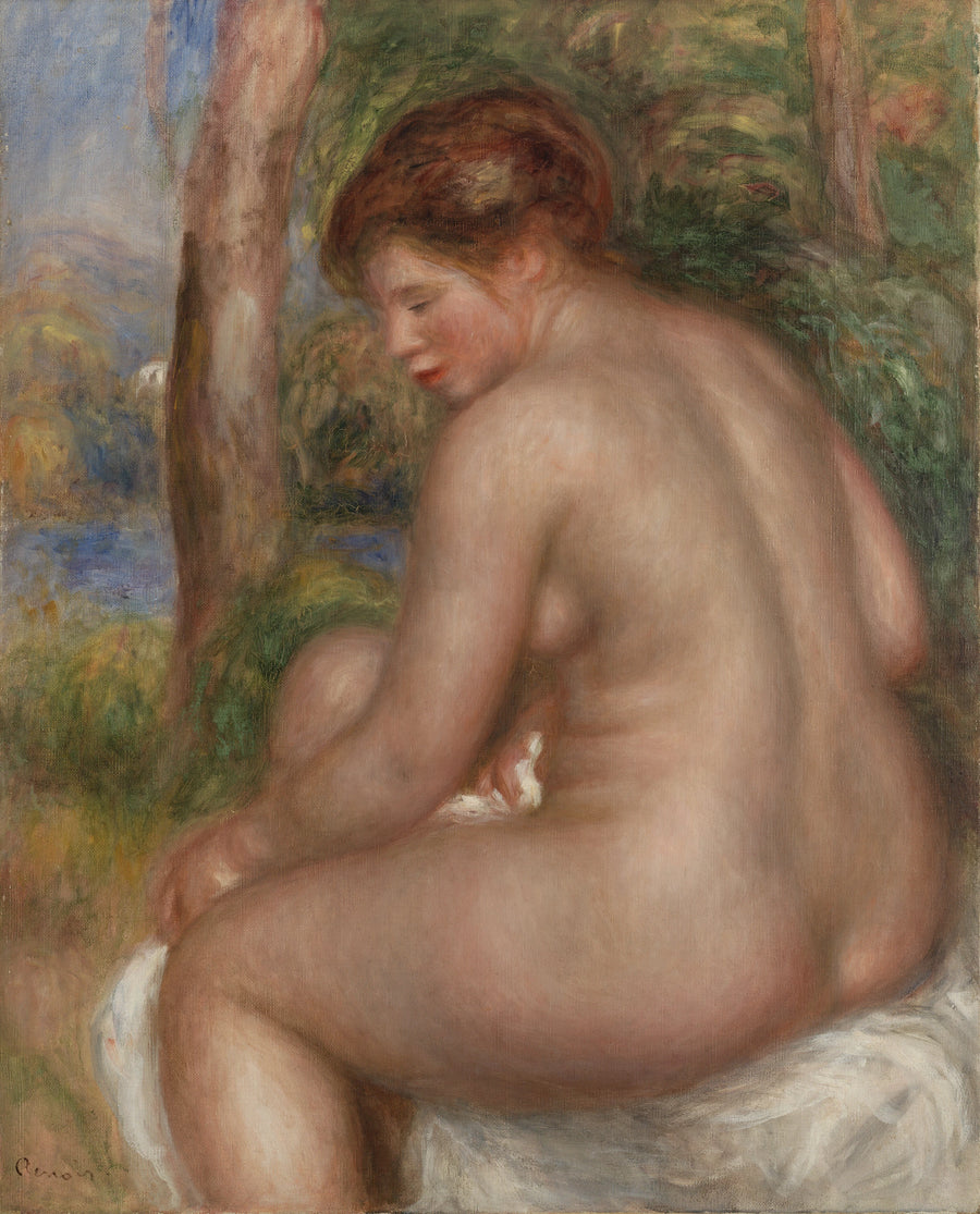 Kolmesta neljänneksestä nähty uimari - Pierre-Auguste Renoir