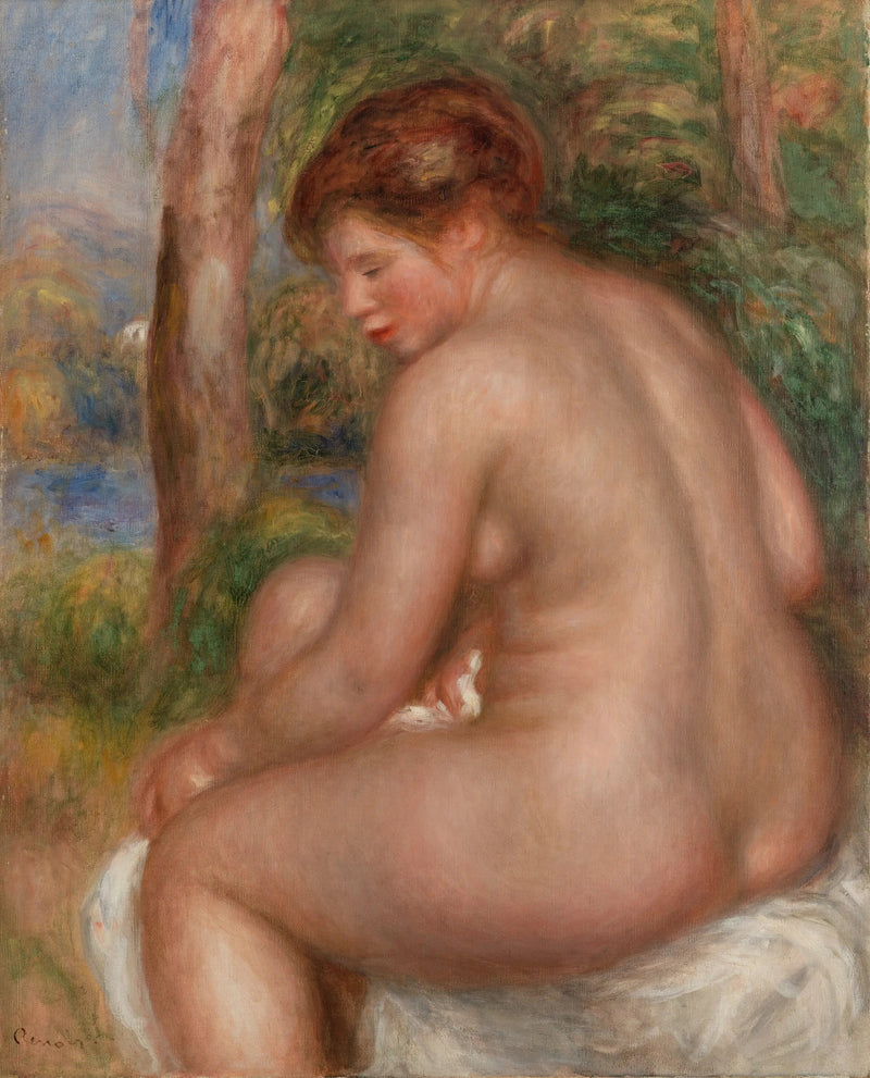 Kolmesta neljänneksestä nähty uimari - Pierre-Auguste Renoir