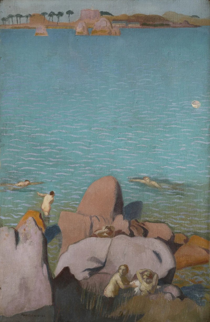 Port-Blancin kylpijättäret - Maurice Denis