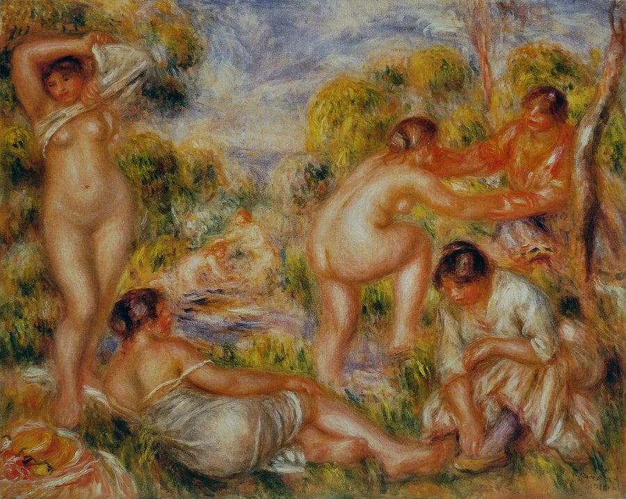 Kylpijät - Pierre-Auguste Renoir