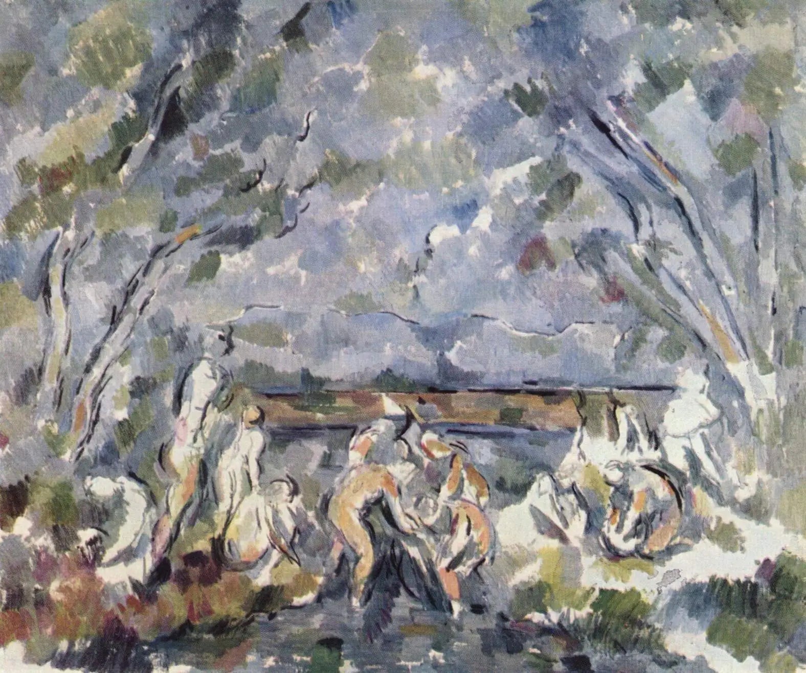 Baigneuses - Paul Cézanne image 1 copie de tableau peinte à la main