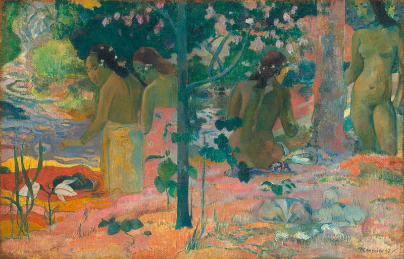 Kylpijät - Paul Gauguin